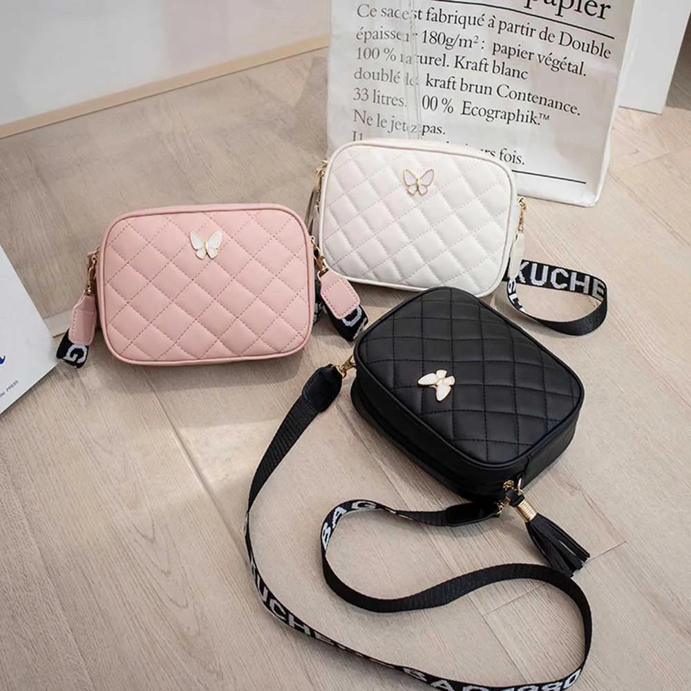 New Fashion Women Crossbody Bags Makeup Bag Women Trend Lingge Embroidery Camera Shoulder Bag 2023 Design Small Messenger Bag