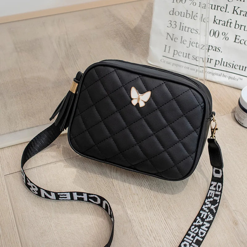 New Fashion Women Crossbody Bags Makeup Bag Women Trend Lingge Embroidery Camera Shoulder Bag 2023 Design Small Messenger Bag