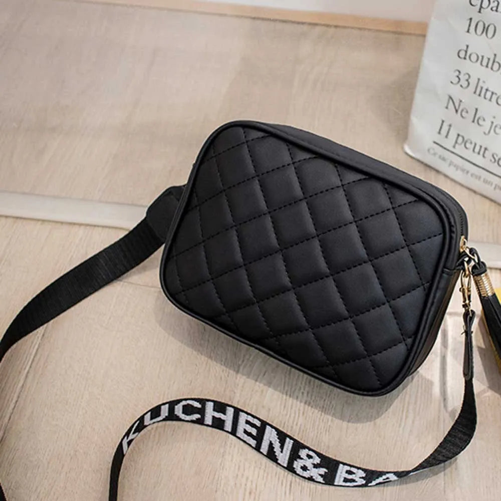 New Fashion Women Crossbody Bags Makeup Bag Women Trend Lingge Embroidery Camera Shoulder Bag 2023 Design Small Messenger Bag