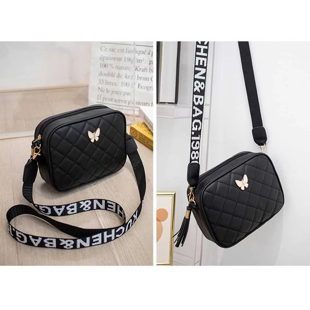 New Fashion Women Crossbody Bags Makeup Bag Women Trend Lingge Embroidery Camera Shoulder Bag 2023 Design Small Messenger Bag
